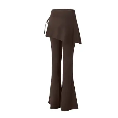 Damen Yoga- und Laufhose mit hoher Taille und Schlaghosen-Schnitt - 6