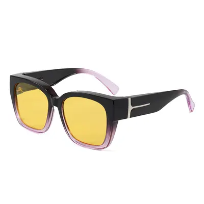 T-Frame Polarized Clip-On Sunglasses for Myopia, Unisex - 7