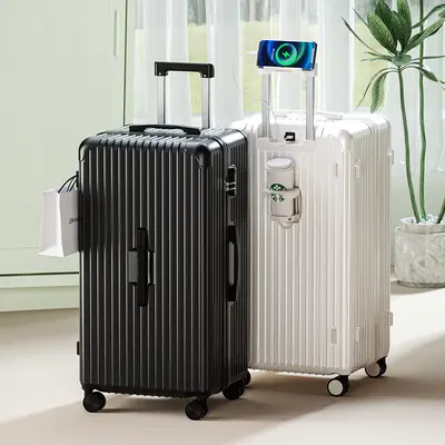 32-Inch Extra-Large Women's Trolley Suitcase with Combination Lock - 3