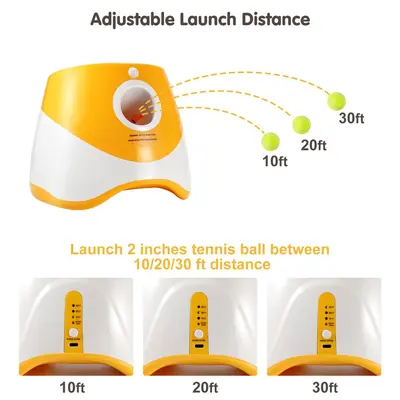 Automatic Pet Ball Launcher for Outdoor Use, Elastic Tennis Ball Dog Toy - 5