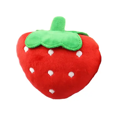 Chew-Resistant Plush Fruit Squeaky Dog Toy - 11