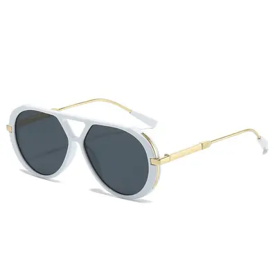 Retro-Damensonnenbrille mit Doppelsteg, UV-Schutz - 13