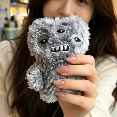 New Fuggler Big Tooth Cute Teeth Monster Pendant Funky Tooth Treasure Ugly Cute Monster Plush Doll Plush Keychain