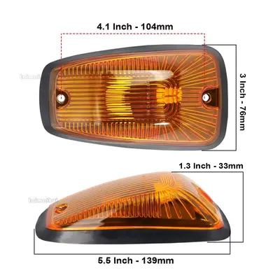 12V gelbe LED-Pickup-Dachleuchte, 5er-Set, passend für Chevrolet GMC