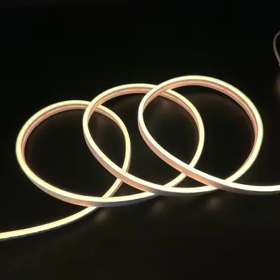 LED Silikon Neon Işık Şeridi 12V Esnek Süper Yüksek Parlaklık Dış Mekan Su Geçirmez Reklam Tabelası Şekil Yazı Yumuşak Işık Şeridi - 7