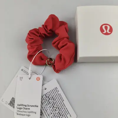 Elastic Ponytail Hair Tie with Metal Logo - 9