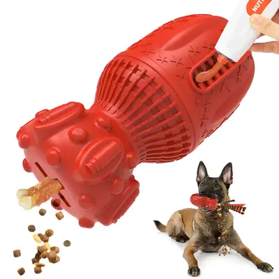 Rubber Chew Toy for Dogs, Dental Cleaning Interactive Toy - 4