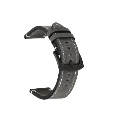 Genuine Leather Crazy Horse Watch Strap for Moto GearS3 - 9