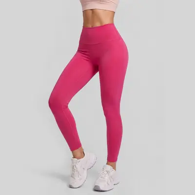 Seamless Peach Hip Yoga Pants, High-Waisted, Full Length - 7