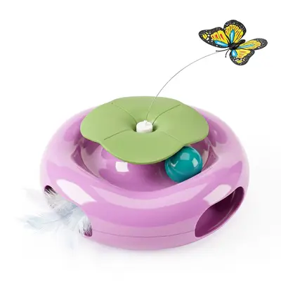 Electric Rotating Butterfly Cat Toy with Hole-Digging Machine - 6