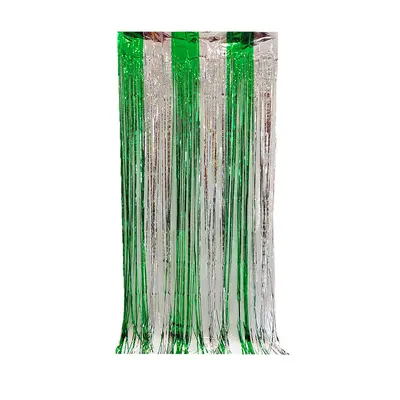 2m Two-Color Rain Silk Curtain Backdrop for Party and Birthday Decoration - 11