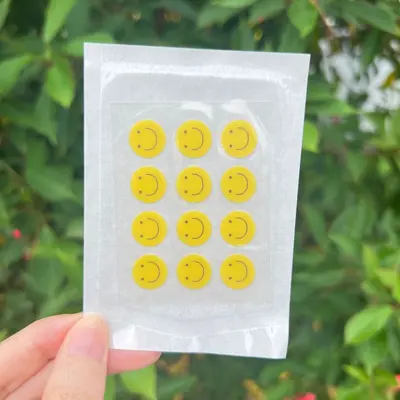 Hydrocolloid Acne Patch with Fun Pattern, Fluid-Absorbing - 10