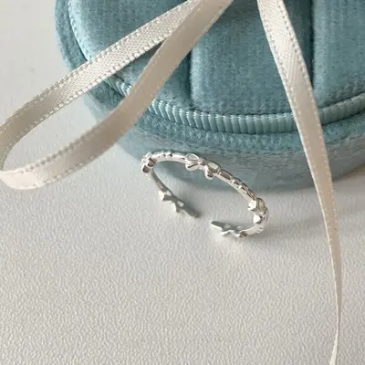 Damenring aus 925er Silber, koreanisches Design - 11