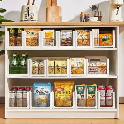 Rechtwinkliger Küchen-Aufbewahrungsbox mit verdickten Trennwänden - 3