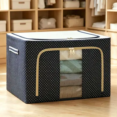 Oxford Fabric Storage Box Large Capacity Foldable - 7