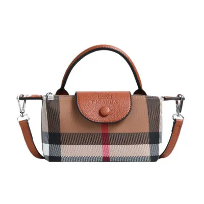 Damen-Handtasche mit Karomuster 2026, Umhängetasche - 6