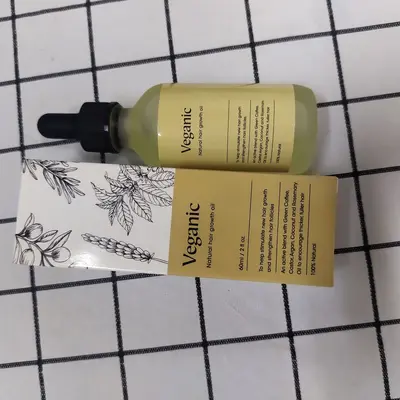 跨境爆款Natural Hair Growth Oil Veganic头发营养液育发油防脱