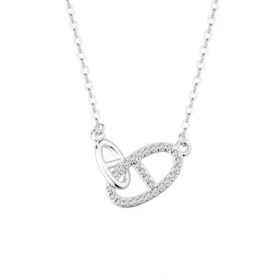 S925 Sterling Silver Flower Necklace Women Elegant