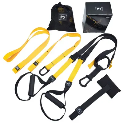 p3trx Suspension Training Strap for Home Yoga and Resistance Workouts - 3