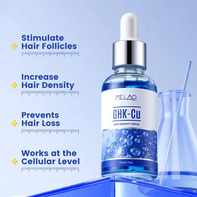 GHK-Cu Copper Peptide Hair Growth Serum for Scalp Repair - 4
