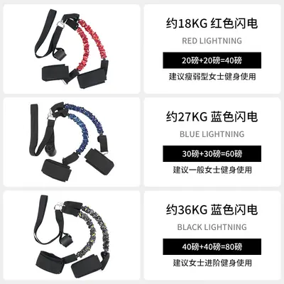 蜜桃臀美腿训练阻力带臀部训练拉力弹力绳翘臀虐臀家用女健身器材