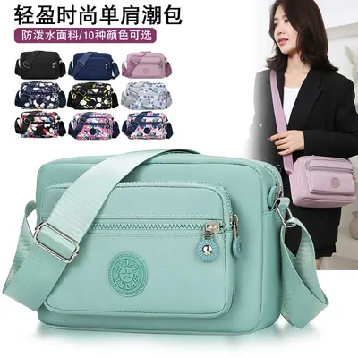 Bez çanta çok katmanlı sırt çantası crossbody naylon kanvas çanta orta yaşlı anne çantası küçük çanta yaşlı büyükanne Oxford kumaş kadın çantası