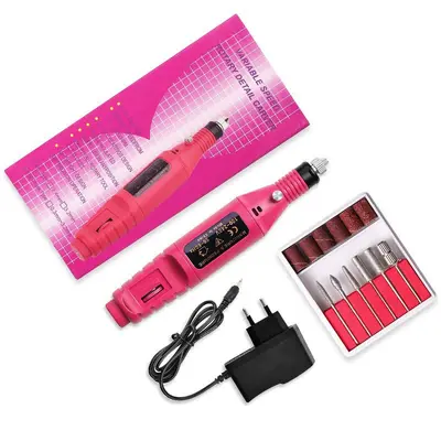 Tragbarer USB-Elektro-Nagelfeiler mit Nagelpflege-Schleifer, Nagelhaut-Entferner und Polierwerkzeug für grenzüberschreitende Beauty-Anwendungen