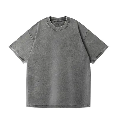 Loose-Fit Washed Distressed 100% Cotton T-Shirt 230g - 11