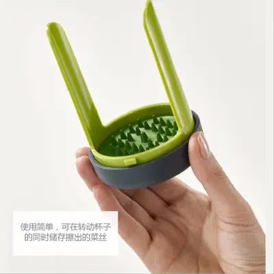 Multifunctional vegetable cutter with rotating container for cucumbers and zucchini - 5