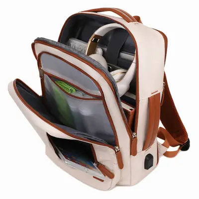 Expandable Business Laptop Backpack, Large Capacity, Multi-Compartment - 5