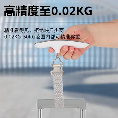 Stainless Steel Woven Portable Luggage Scale 50 kg, Airport and Postal