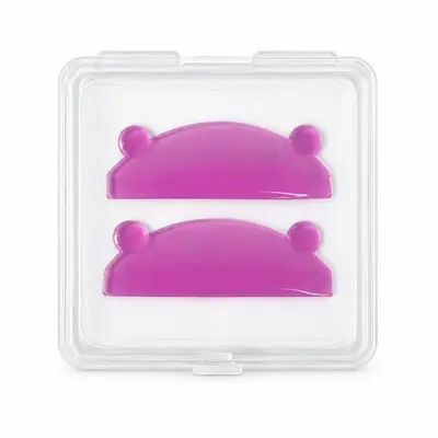 Glue-Free Self-Adhesive Eyelash Lift Silicone Pads, Bear Head Design