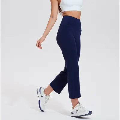Lycra Yoga Pants, High Waist, Hip Lifting, Wide Leg - 12