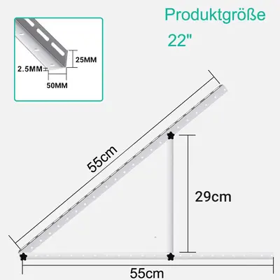 Fixed Triangle Aluminum Alloy Solar Panel Mounting Bracket - 7