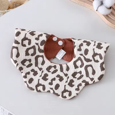 Baby Double-Sided Waterproof Bib, Pure Cotton, 0-3 Years - 11