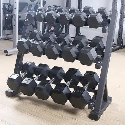 Dumbbell Set with Storage Rack