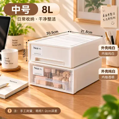 家用抽屉药箱药品收纳盒家庭药物分类收纳箱桌面防尘医药整理盒 - 9