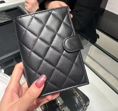 Xiang Nainai pasaport cüzdanı pasaport kılıfı birinci katman sığır derisi koyun derisi haviar elmas desen belge çantası orta cüzdan cüzdan - 8