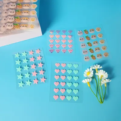 Yıldız desen hidrokolloid sivilce yaması