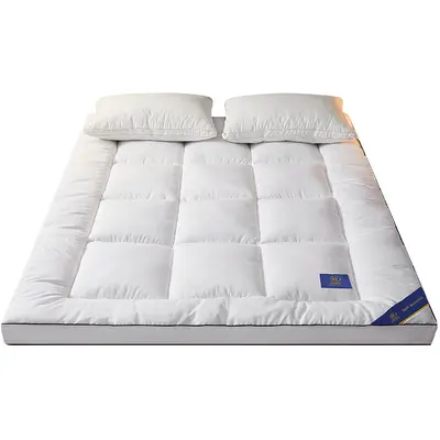 Five-Star Hotel Mattress Feather Fiber Soft Pad Thick Tatami Mat Topper for Home Guesthouses Rental Bedding