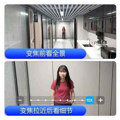 监控器店铺用商用360度无死角家用手机室内外门口摄像头双摄像头