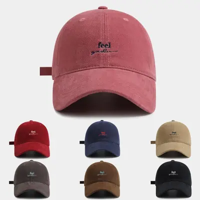 New Letter Embroidery Baseball Cap Unisex Autumn Winter Korean Style Trendy Versatile Duck Bill Hat Casual Face-Flattering