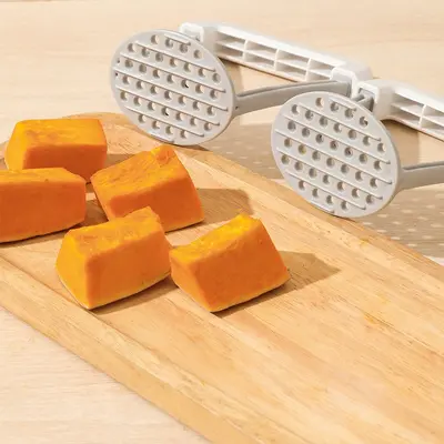 Grenzüberschreitende manuelle Kartoffelpresse Kartoffelpüree-Quetscher Baby-Nahrungsergänzung Kartoffelpüree-Gerät Haushalts-Kartoffelpüree-Quetscher in Lila