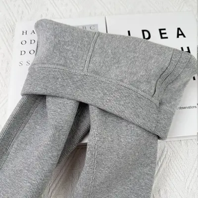 Mädchen-Leggings Herbst/Winter, elastisch, dünner Fleece