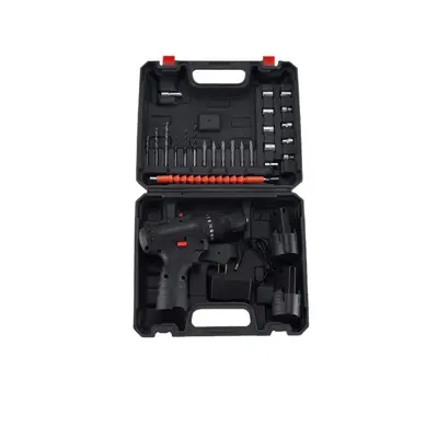 12V cordless electric drill set, two-speed, rechargeable