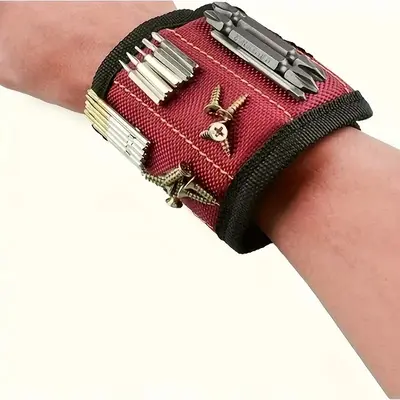 Yapışkanlı Velcro donanım aracı tornavida vidaları ile sınır ötesi manyetik bilek kayışı manyetik manyetik bilek kayışı - 2