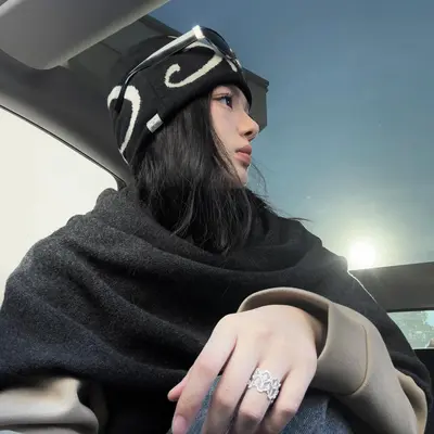 Jacquard Knit Beanie Hat for Women and Men, Autumn Winter, Warm