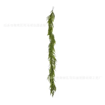 Artificial Rattan Norfolk Pine Wall Decoration, Christmas Decor - 8