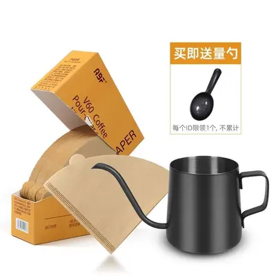 Fan şeklinde tek kullanımlık kahve filtre kağıdı, V60 koni şeklinde