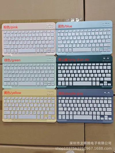 iPad, Huawei telefonları, tabletler, dizüstü bilgisayarlar için uygun Bluetooth klavye, ultra ince kablosuz sihirli klavye, sessiz, küçük dil özelleştirme. - 11